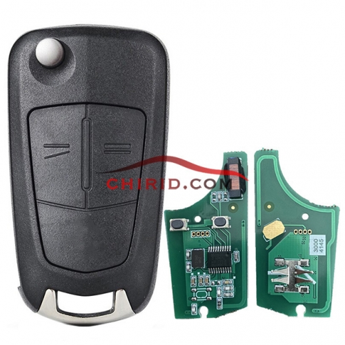 Opel  Corsa D 2 button flip remote key  with 7941 chip -434mhz Delphi 24JL06 28078933A ZY 15118064L
