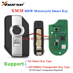 Xhorse XM38 Smart Key XSBMM0GL for BMW Motorcycle Support 8A Smart Key Type 4D 80 bit Key type