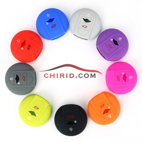 BMW MINI 3  button silicon case (black,blue ,red. Please choose the color)