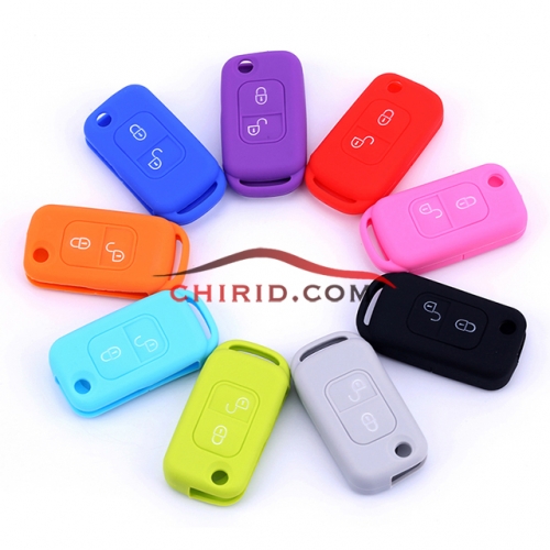 Benz 2 button silicon case Please choose which color you like