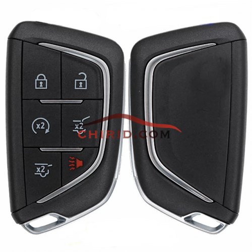 FCC ID: YG0G20TB1YG Cadillac XT420 type CT5 and CT4 keyless-go  5+1 buttons remote key with 433mhz and 49 chip PN: 13536990, 13538860, 13541988