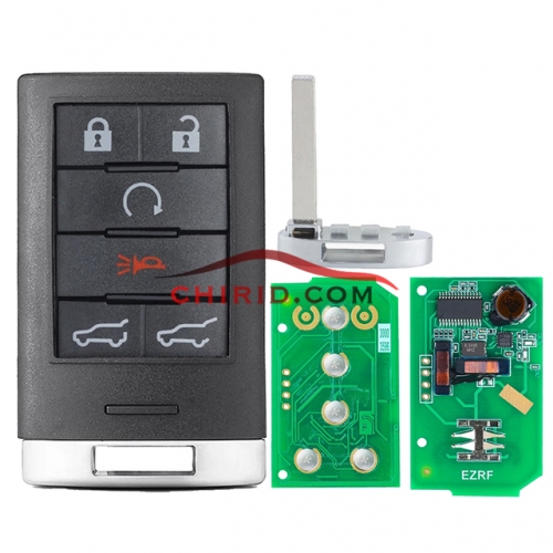 Cadillac smart remote key for 3+1 buttons 315mhz and 46 chip
