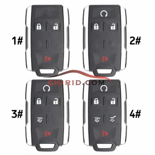 Chevrolet Suburban Tahoe Silverado remote key with 315mhz and white color FCCID:M3N32337100 please choose which button you need?