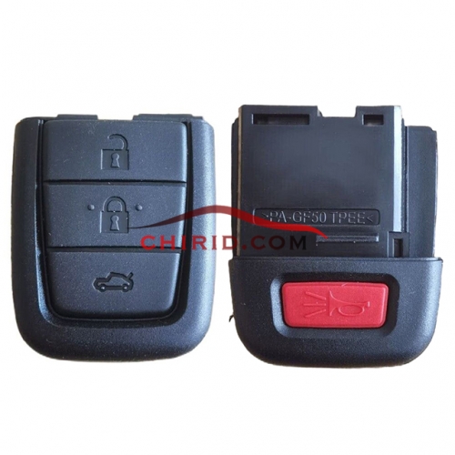 Chevrolet black 3+1 button remote key with 434mhz