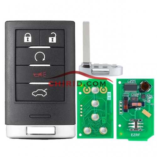 Cadillac SLS smart 3+1 buttons remote key with 315mhz and 46 chip