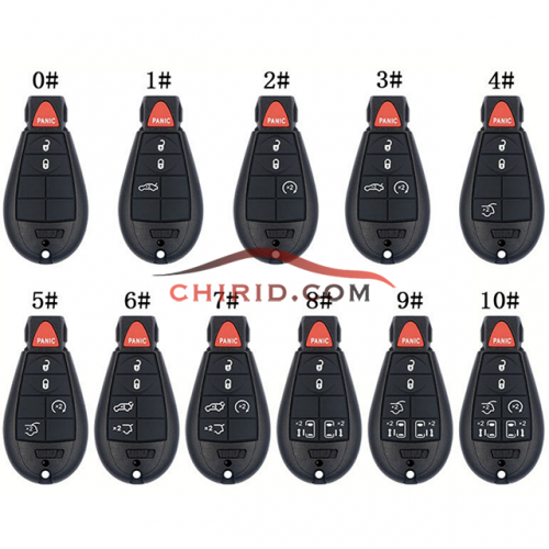 Jeep Road Grand Cecchi Kuwei keyless-go remote key with 46 chip and 433mhz M3NWY783X IYZ-C01C