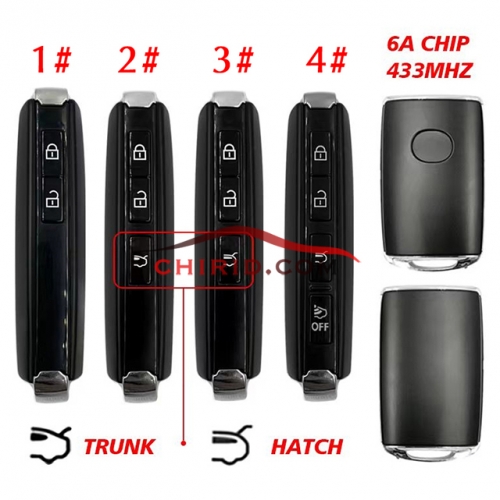 FCCID:WAZSKE11D01 Model:SKE11D-01 Mazda 3 Mazda3 Axela 2019 2020 2021  Keyless  remote key 433mhz and 6A AES chip  Please choose which key buttons you