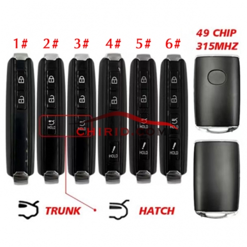 FCCID:WAZSKE13D03  Smart Remote Key Fob for Mazda 6 MX-5 MIATA CX-9 CX-3 CX-5 2020 2021 315MHz ID49 Chip  Please choose which key buttons you need ?