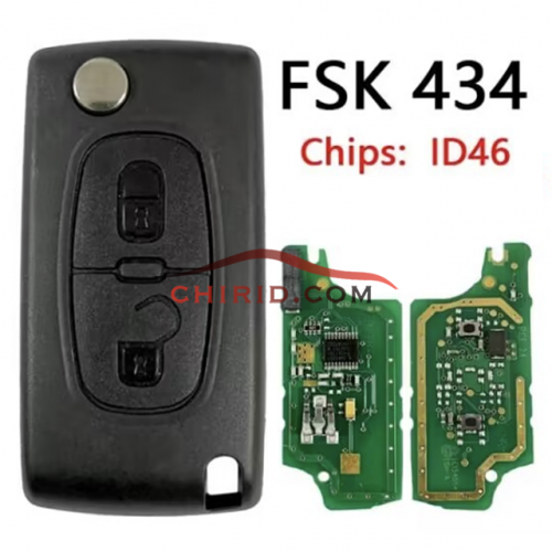 Brand-new Original  Peugeot 0536 Remote key 2 buttons ID46  FSK