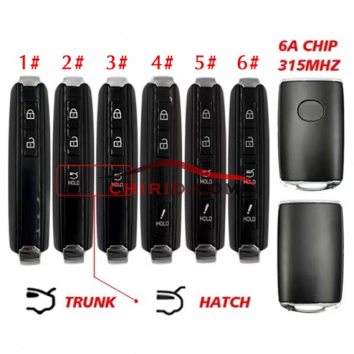 FCCID:WAZSKE11D01 Model:SKE11D-01  Mazda 3 Mazda3 Axela 2019 2020 2021 Keyless  remote key 315mhz and 6A AES chip  Please choose which key buttons you