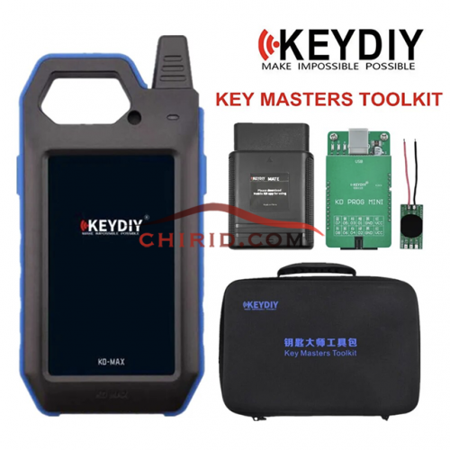 KEYDIY Key Masters Toolkit Include KD-MAX Key Programmer， KD-MATE and KD PROG MINI+C2 Adpater Auto Tool Package