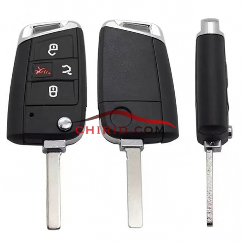 Update VW golf 3+1button remote key blank with HU162t blade