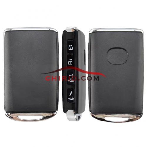 Mazda 4 buttons smart remote key with small key blade and SUV  "hold" button
