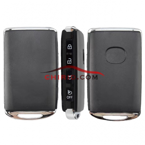 Mazda 4 buttons smart remote key with small key blade and "off " button