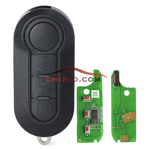 Fiat 3 button remote key Aftermarket  PCF7946-433mhz As Model:  (Delphi BSI System)