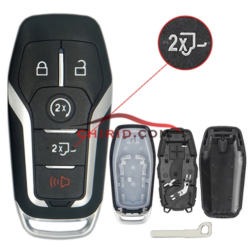 Ford 5 button remote key shell with key blade
