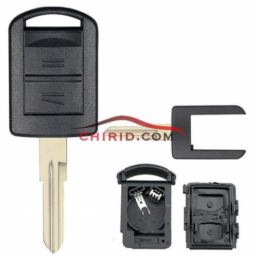 Opel 2 button remote key with left blade