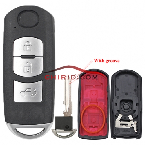 Mazda 3 button remote key blank with blade ( 3parts)