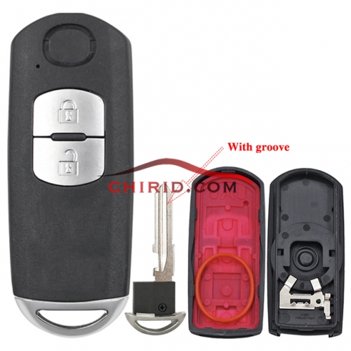 Mazda 2 button remote key blank with blade ( 3parts)