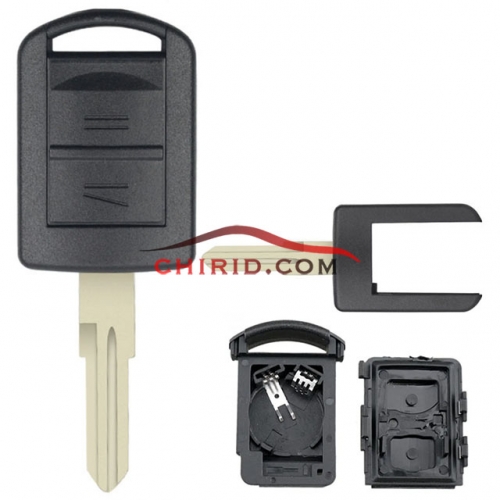 Opel 2 button remote key with right blade