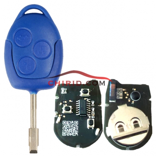 After-market Ford Transit blue remote key with 434mhz with 4D63 chip FCCID:6CIT15K601 AG  No battery, also can start your car
