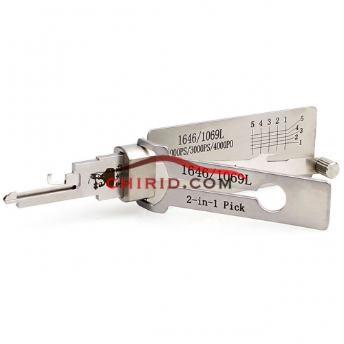 Original Lishi 1646/1069L  2 in 1 decode and lockpick