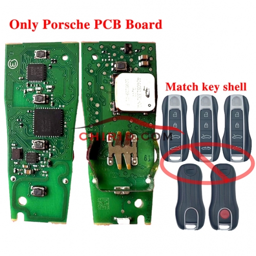 KYDZ MLB  Porsche smart 4 buttons remote key  5M chip and 434mhz Only PCB board