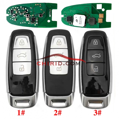 KYDZ MLB  2017-2021 Audi A8  smart remote key with  5M chip and 434mhz please choose key shell ?