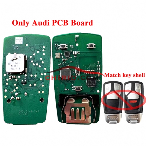 KYDZ MLB  2017-2021 Audi A4L A5 A6L Q5L Q7 Q8 RS4 RS5 RS6 RS7  smart remote key with  5M chip and 434mhz Only PCB board