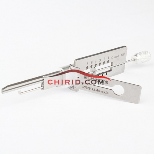 Original Lishi MCM-MC10R  2 in 1 decode and lockpick Suitable for Spanish-speaking countries