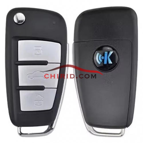 KD and KEYDIY  Audi style 3 button remote key B02-Metal button for KD MAX KD MINI KDX2 KD MATE