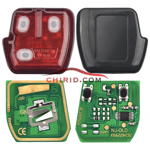 Mitsubishi 2 button remote key with 433mhz