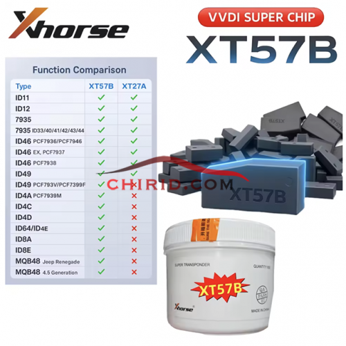 Xhorse VVDI XT57B super transponder chip  Use for more transponder chip than XT27A super transponder chip
