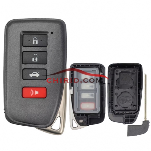 Toyota 3+1 button remote key blank