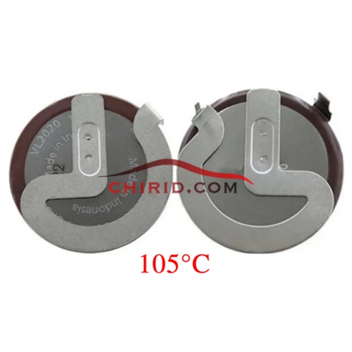 Original P-anasonic brand rechargable battery VL2020 Model, 3V.  105°