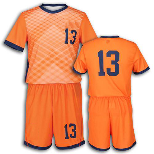 Custom Orange Soccer Jerseys Uniforms