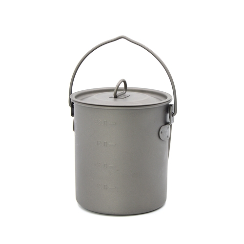 Titanium Pot with Handle Cookware for Backpacking Camping