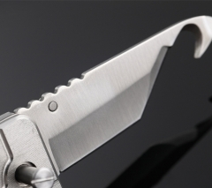 titanium knife with key holder