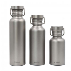 Camping Hiking Eco Friendly Drink Water Bottles Sport Travel Bike Metal Drinkware Titanium Cycling Bottle