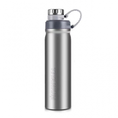 Titanium Water Bottle Outdoor Leak-Proof Kettle for Hiking Climbing Running