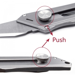 Folding Portable Pocket Knife Camping Daily Knife Titanium EDC Knife With Pocket Clip