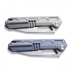 Popular Exquisite Titanium Handle EDC folding Handmade pocket knife