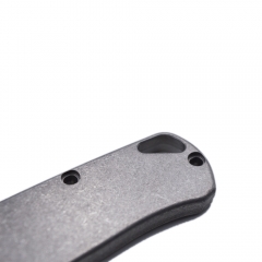 Ultra Corrosion Resistant Custom Knife Frame Parts Stone Wash Surface Titanium Knife Handle Scales 535