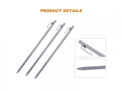 8mm Diameter Tent Nails Outdoor Accessories Titanium Camping Tent Pegs Stakes