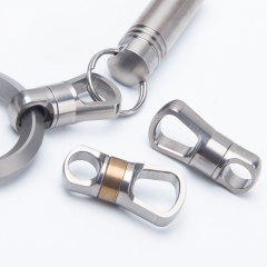 Detachable Key Chain Rings Connector EDC Key Ring Holder Swivel Titanium Keychain