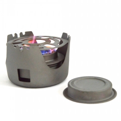120ml Large Capacity Titanium Alcohol Stove with Lid