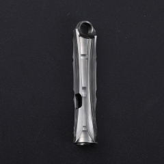Anodized color double tube titanium whistle