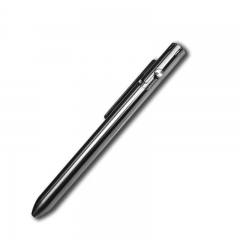 Titanium bolt action ballpoint design pen