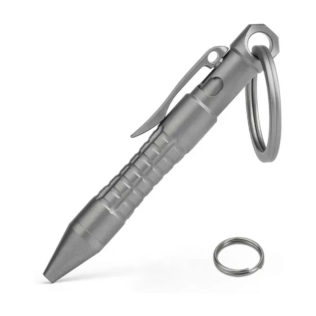 Mini Size EDC Ballpoint Gift Pens Precision Machined Titanium Pen
