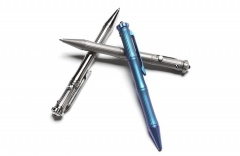 Luxury outdoor multi-function edc survival tool ballpoint titanium bolt pen with customized pen box
